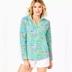 Disney Parks Lilly Pulitzer Skipper Pullover Mickey & Minnie UPF 50 XL NWT